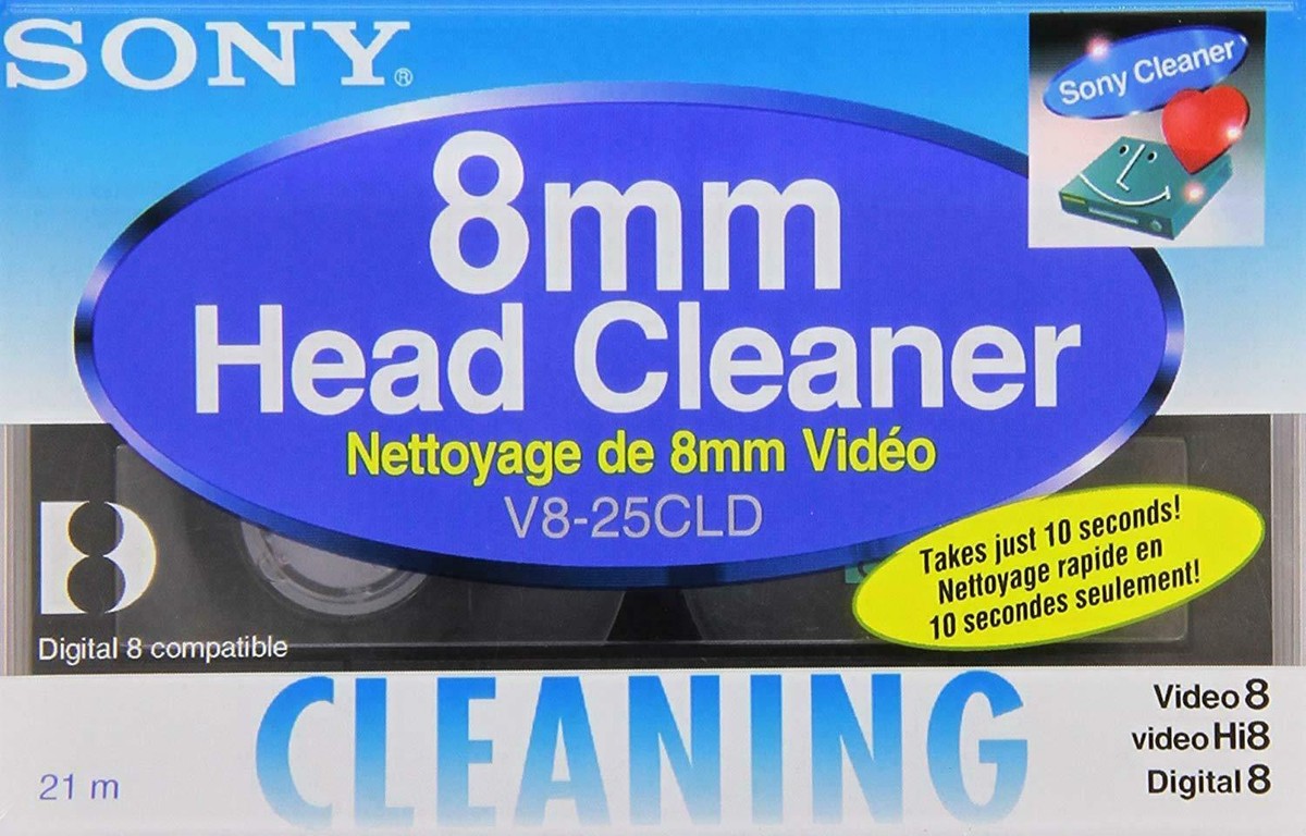 SONY Hi8 / Digital8 / 8mm Video Head Cleaning Cassette V8-25CLD | eBay