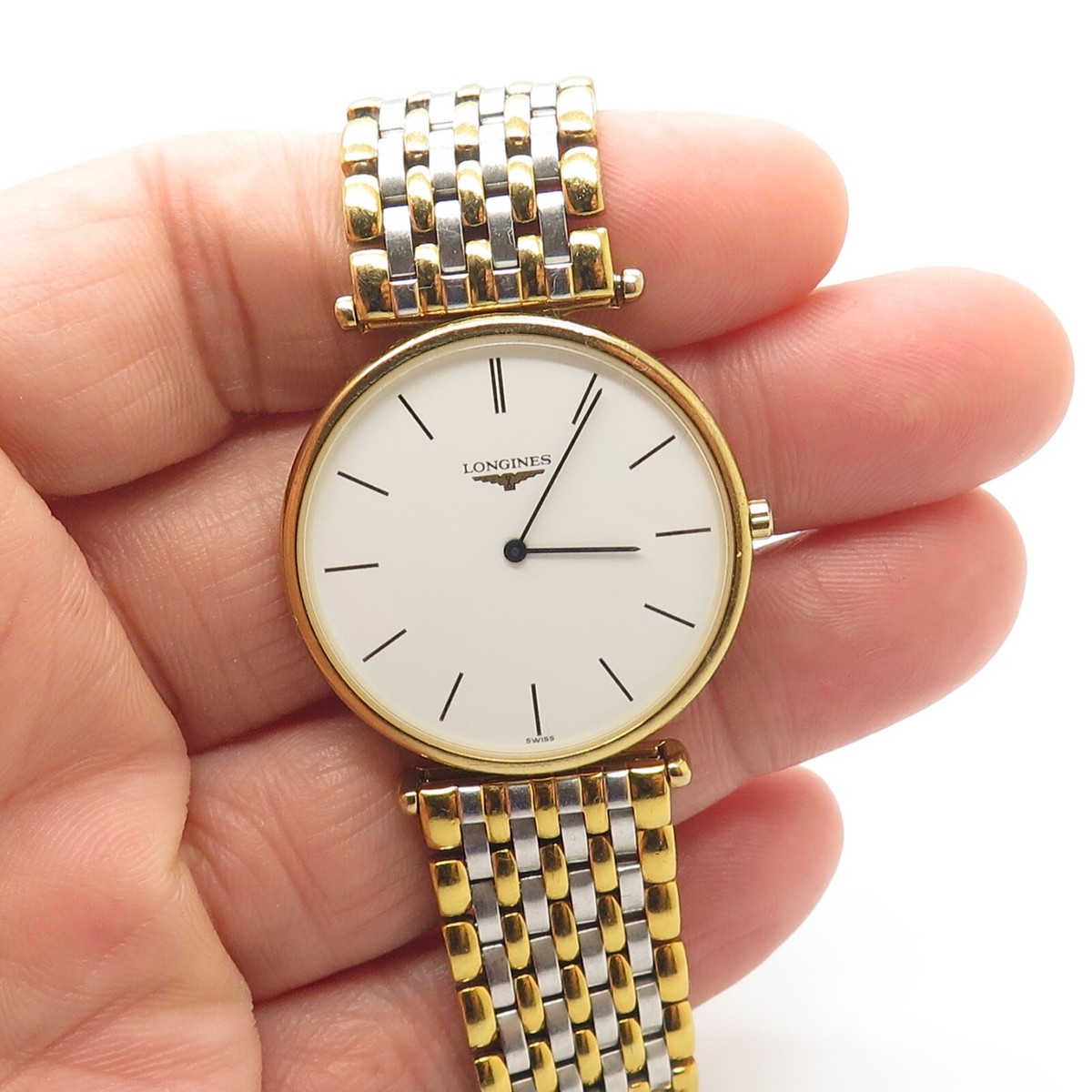 Longines Grand Classic L4 635 2 White Dial Quartz Unisex Watch | eBay