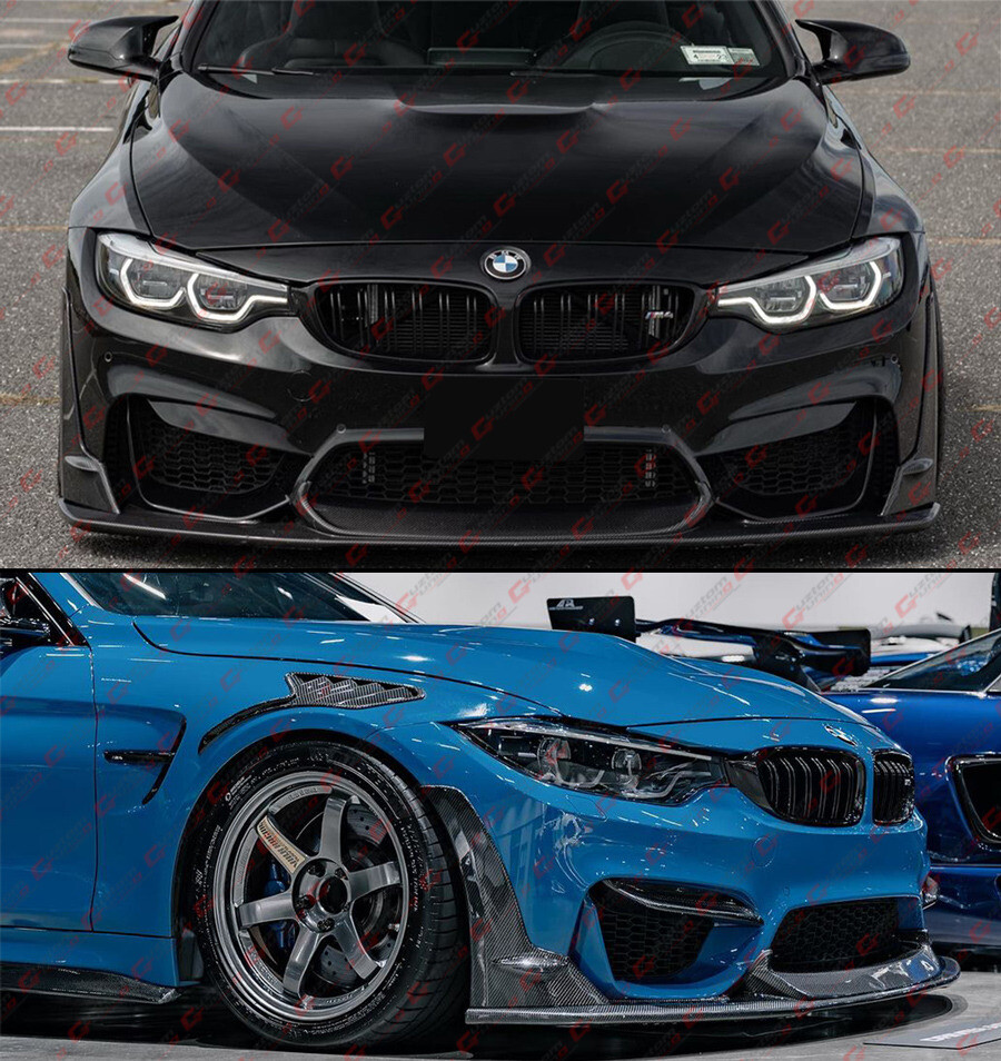 For 15-19 BMW F80 M3 F82 F83 M4 LPT Style Real Carbon Fiber Front