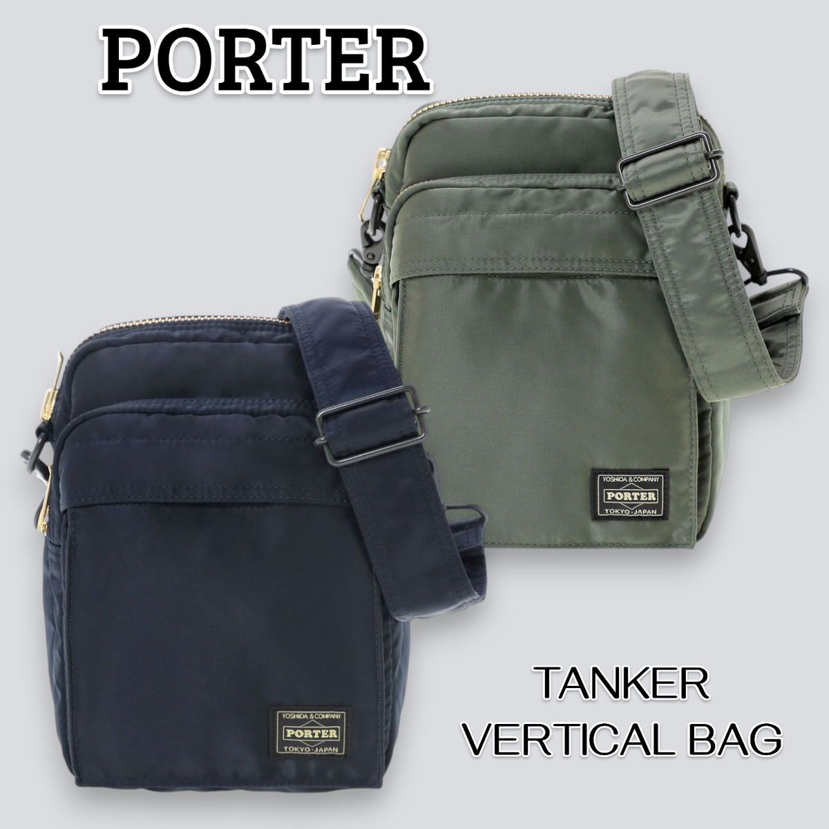 PORTER YOSHIDA TANKER VERTICAL BAG 622-27845 Unisex Made in Japan