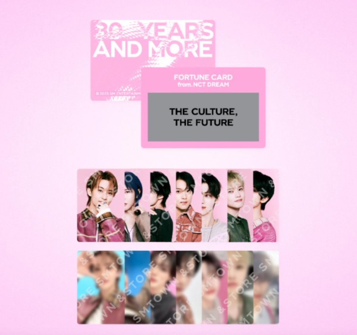 NCT DREAM SM TOWN LIVE 2025 OFFICIAL RANDOM FORTUNE SCRATCH