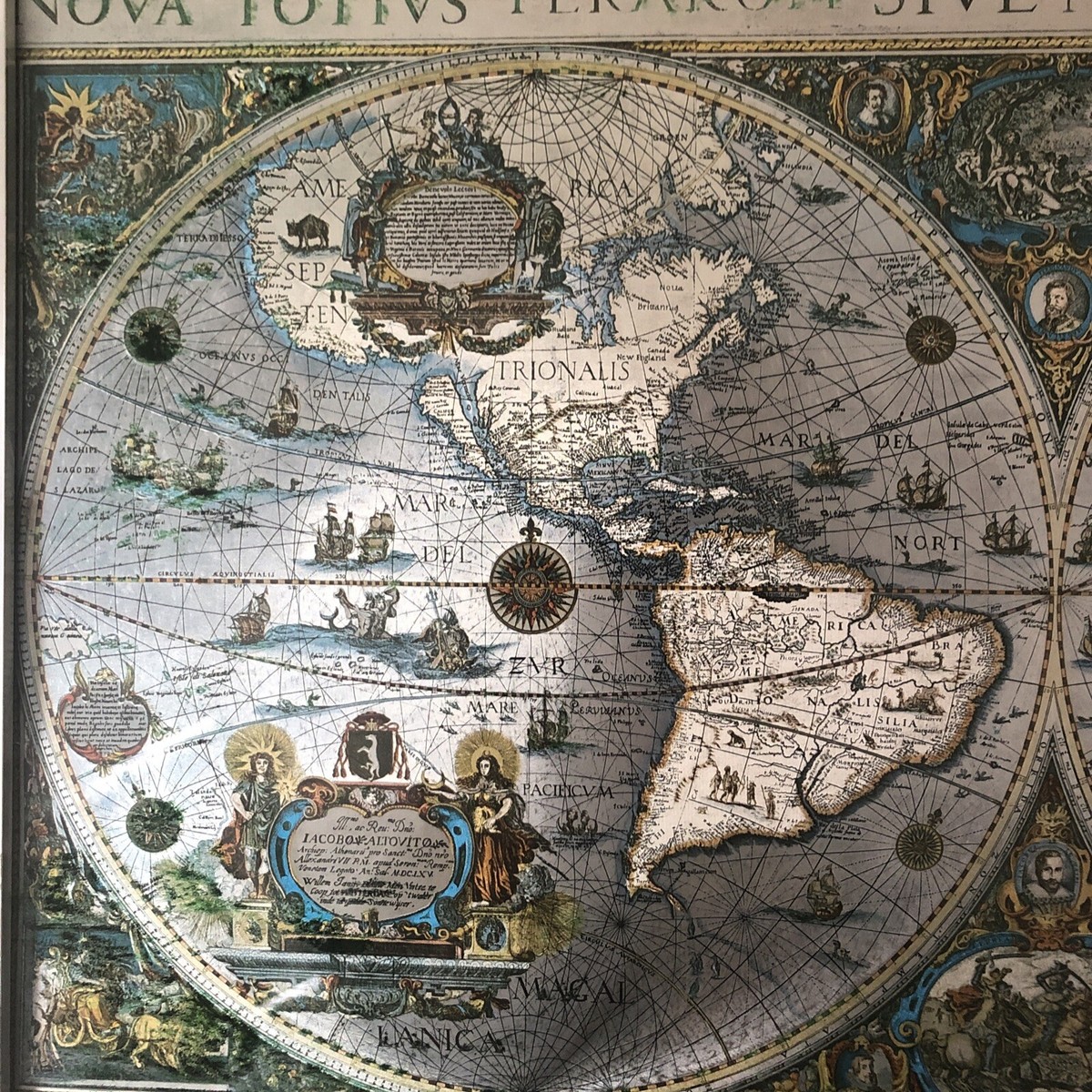 blaeu wall map picture in frame 55 x 42 cm | eBay