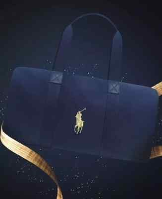 RALPH LAUREN POLO BLUE DUFFLE BAG TRAVEL WEEKENDER GYM CARRY ON