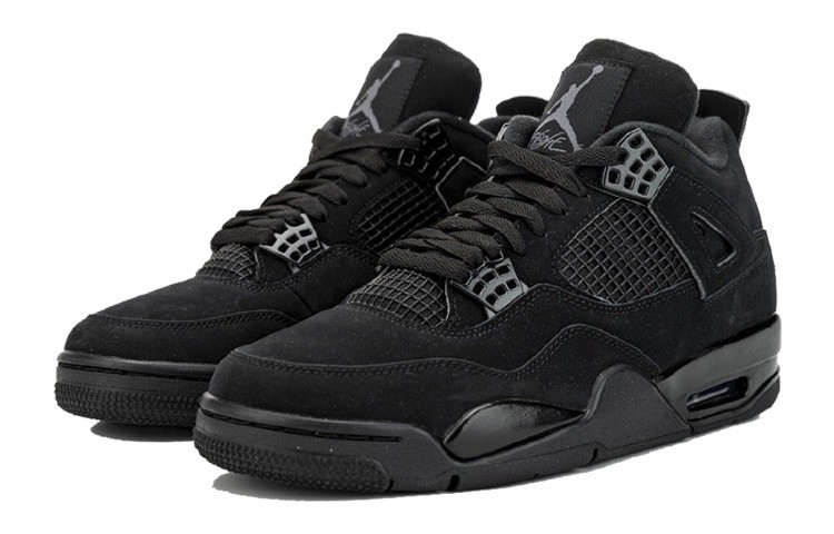 Size 7.5 - Jordan 4 Retro Mid Black Cat for sale online | eBay