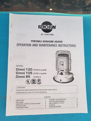 KEROSUN TOYOTOMI OMNI 105 J, K, OMNI 85 I, OMNI 120 A,B KEROSENE