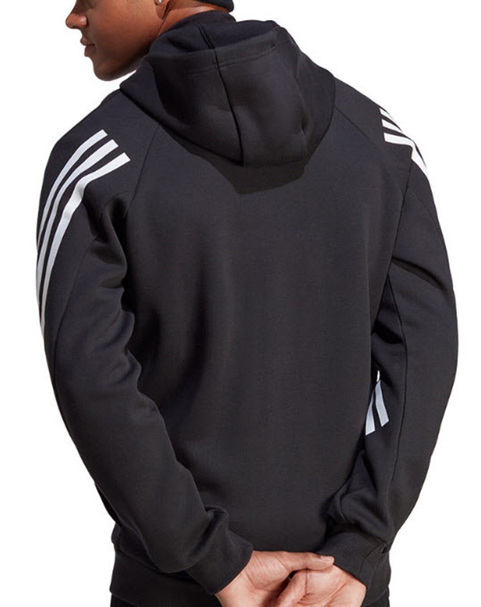 Adidas Men Future Icon 3S FZ Hoody Shirts Black Sweat-Shirt Tee