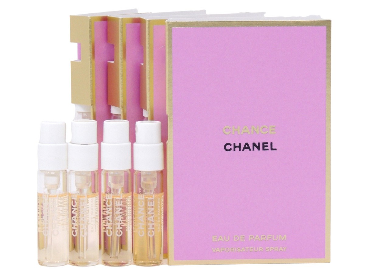 CHANEL CHANCE EAU DE PARFUM 1.5ml .05fl oz x 4 PERFUME SPRAY
