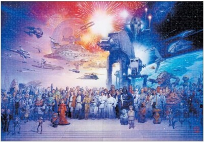 Tenyo 1000 Piece Jigsaw Puzzle Star Wars Retrospect [Stained Art