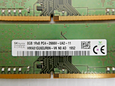 SK Hynix 8gb 1rx8 Pc4-2666v-ua2-11 Desktop Server RAM Module for