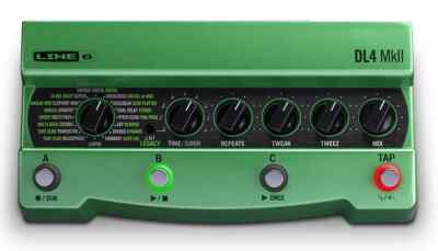 Line 6 DL4 MkII Delay Modeler Guitar Effects Pedal 30-delay Model