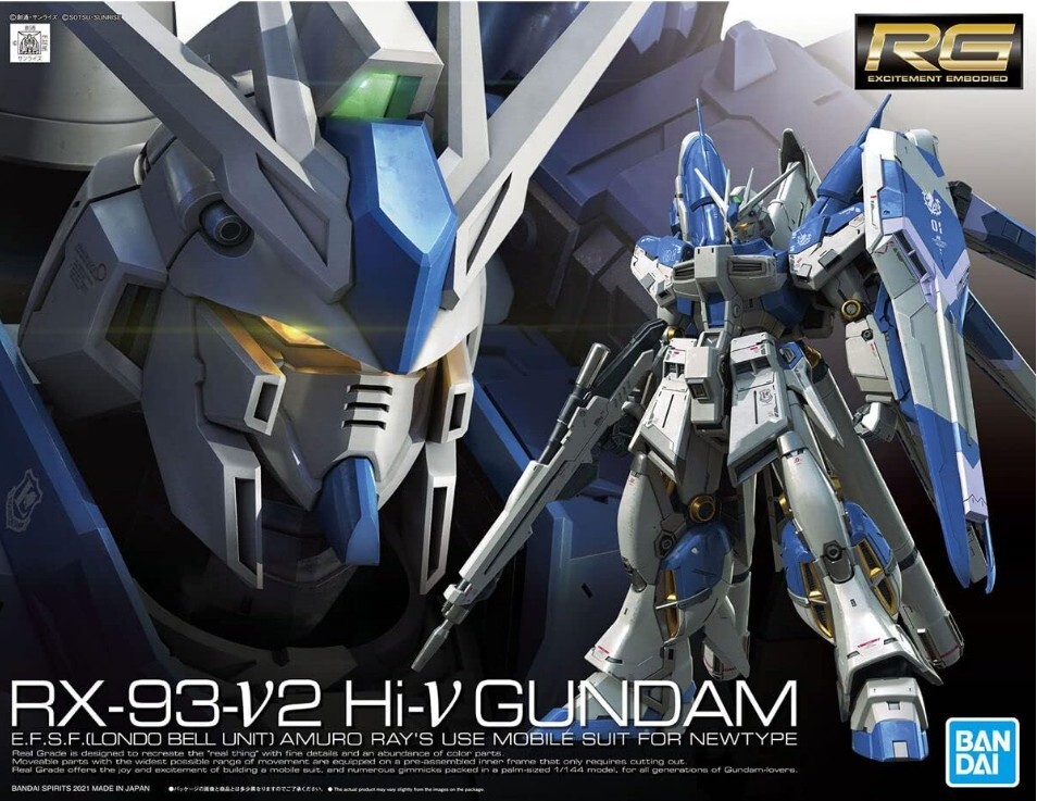 Bandai RG 1/144 RX-93 v2 Hi-Nu Gundam 4573102619150| eBay