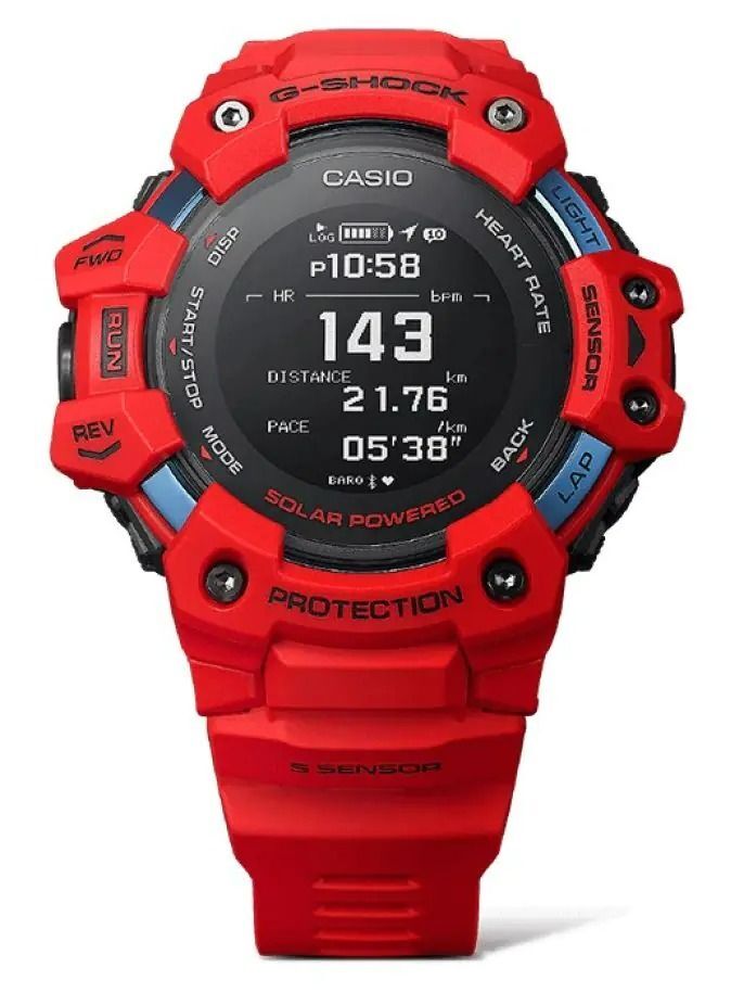 CASIO G-SHOCK GBD-H1000-4A G-SQUAD SERIES RED/BLACK GBDH1000 | eBay
