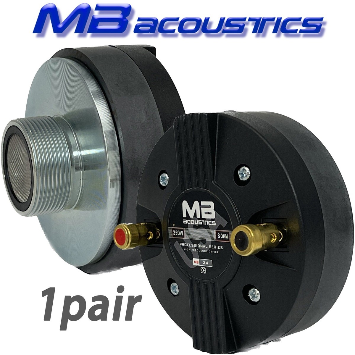 2 Compression Drivers Titanium Tweeter 1