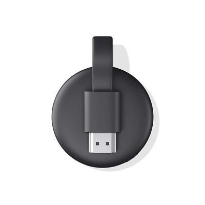 Google Chromecast (3rd Generation) Media Streamer - Black - Works