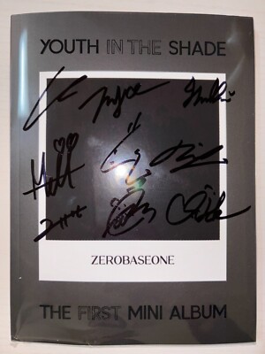 ZEROBASEONE [YOUTH IN THE SHADE] All Member Autographed Signed