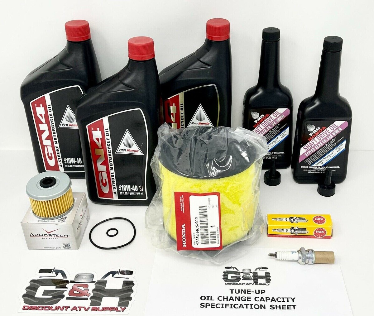 Complete Tune-up Oil Change Maintenance Kit 1988-2000 Honda TRX