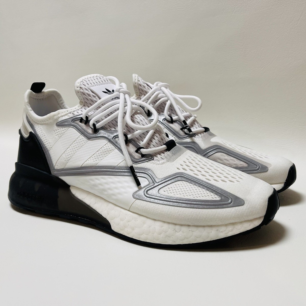 Adidas ZX 2K Boost Men's Shoes Athletic Sneakers White Core Black