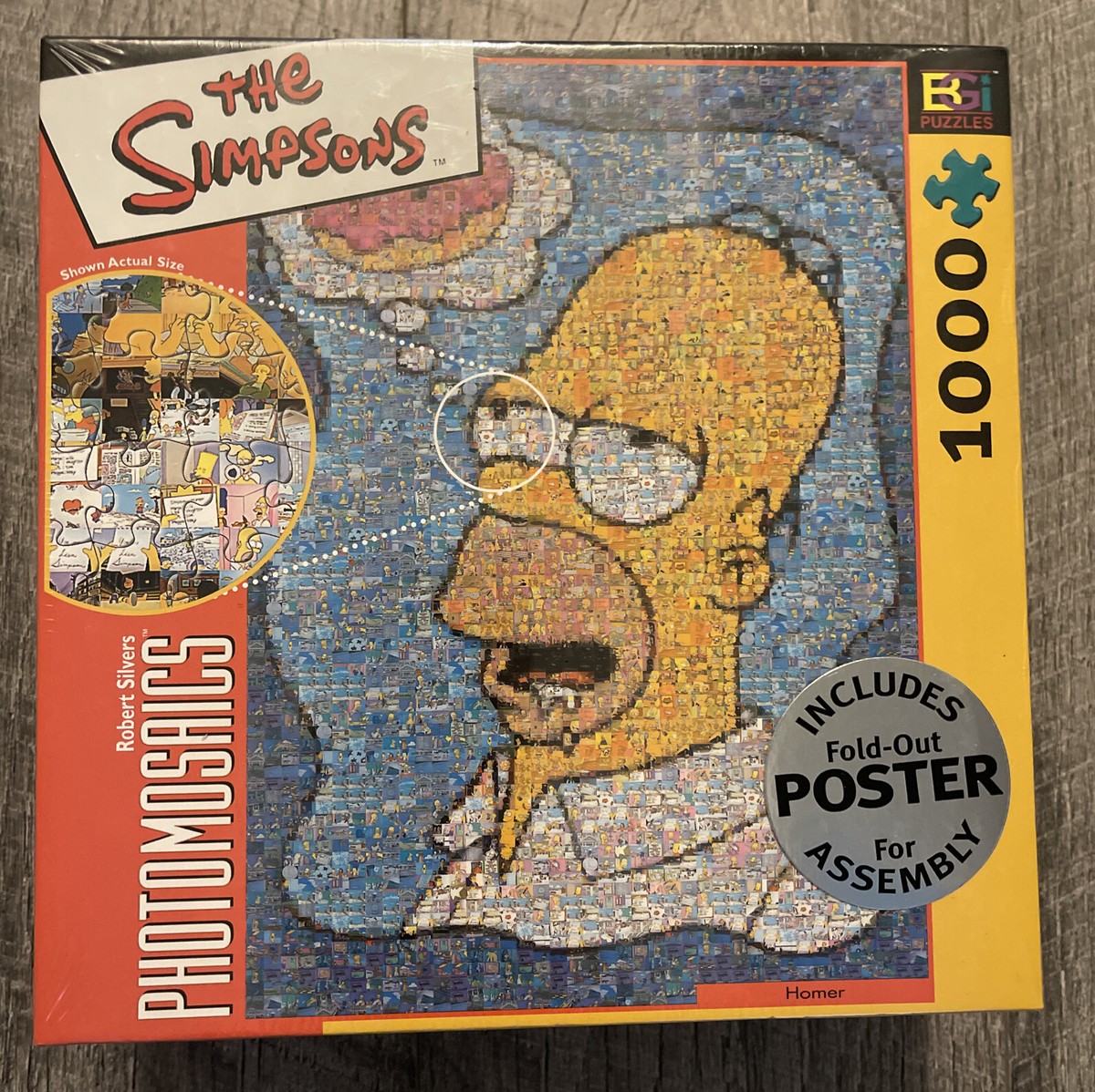 The Simpsons Photomosaics Homer Donut 1000 Pc Jigsaw Puzzle