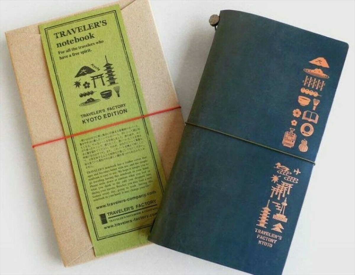 2020 TRAVELER'S FACTORY KYOTO Notebook Leather From Japan | eBay