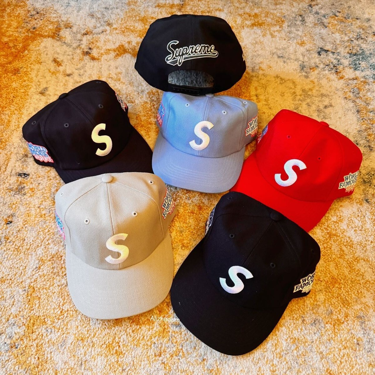 SUPREME SS25 WORLD FAMOUS S LOGO 6-PANEL SNAP BACK | eBay