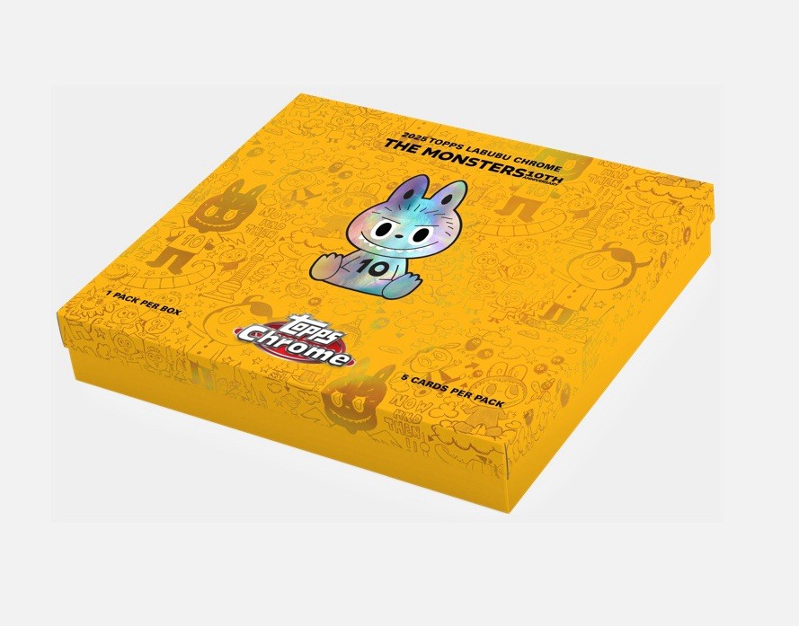 Topps X THE MONSTERS LABUBU Chrome Series Trading Cards Sealed Box