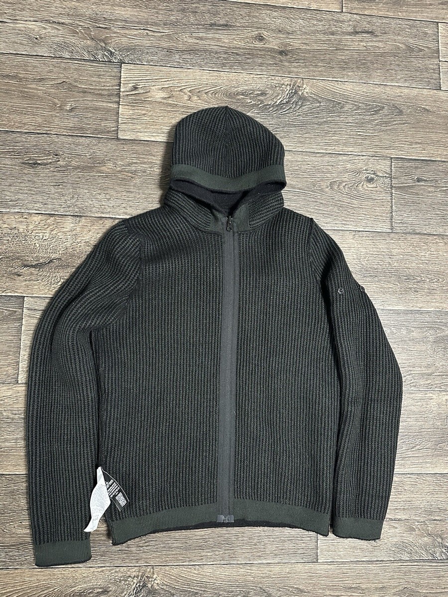 stone island reversible Zip hoodie 6715578d1 wool men black y2k