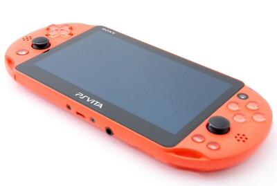 Sony PS Vita Neon Orange Slim Playstation PCH-2000 w/ Charger | eBay