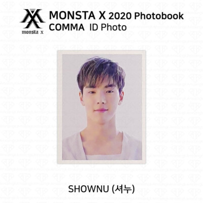MONSTA X 2020 Photobook Comma Version ID Photo Kihyun Mihyuk