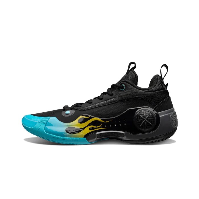 Li-Ning Way of Wade Wow 10 low Element Black Blue Flame size Men's