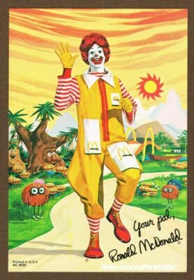 525301 RONALD MCDONALD Vintage Retro 24x18 WALL PRINT POSTER | eBay