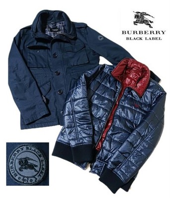 Burberry Black Label 4-Way Reversible Liner Coat Nova Check Navy