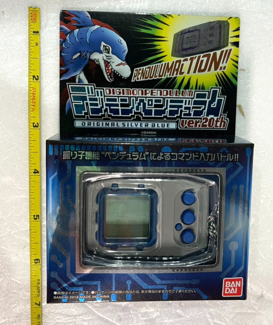 BANDAI Digimon Pendulum ver.20th Original Silver Blue Digital