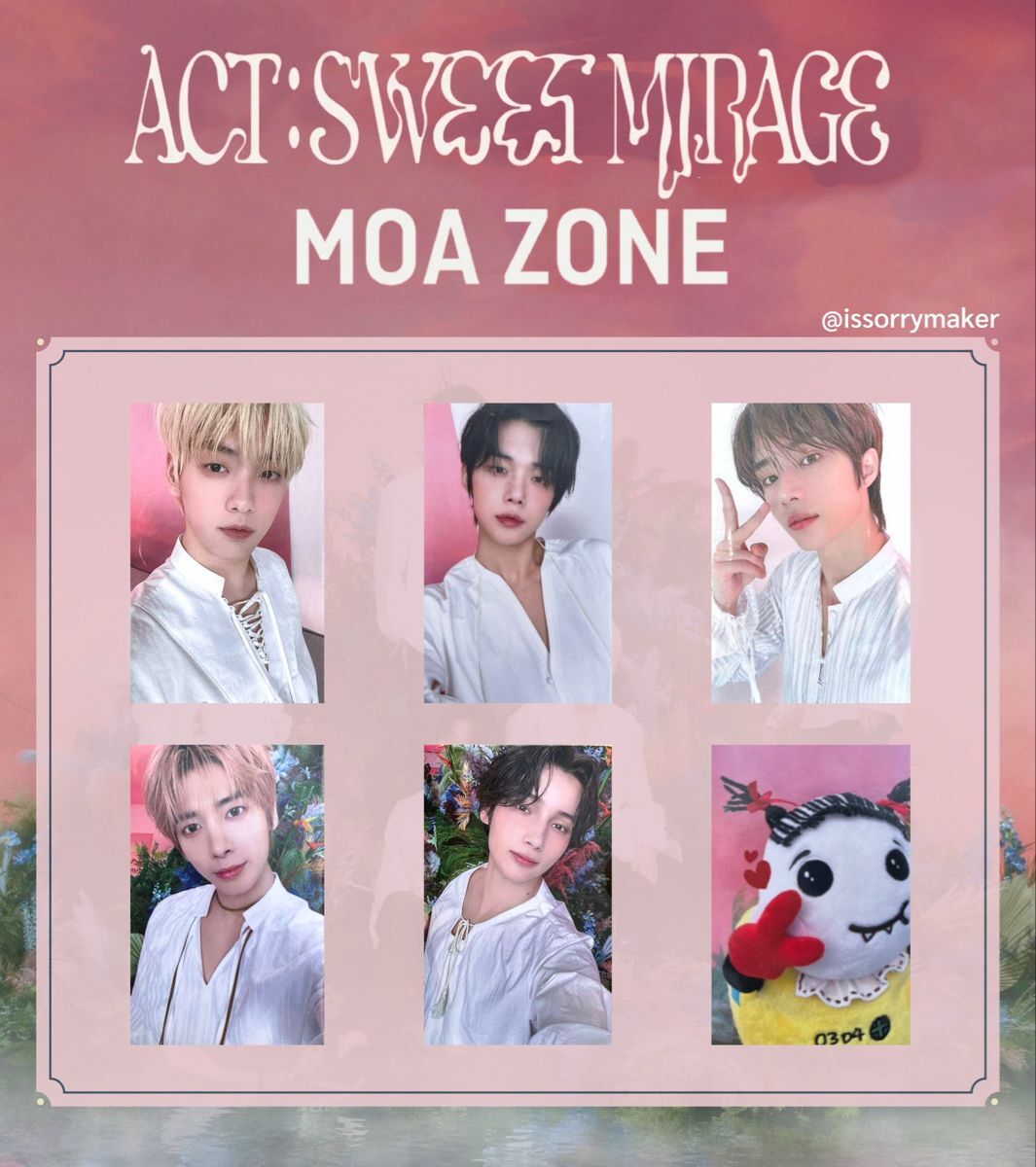 TXT MOA ZONE PHOTOCARD ACT:SWEET MIRAGE IN SEOUL SOOBIN YEONJUN