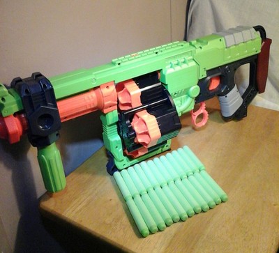 Nerf Zombie Strike Doominator Blaster Gun 24 Darts Toy Kids Dart