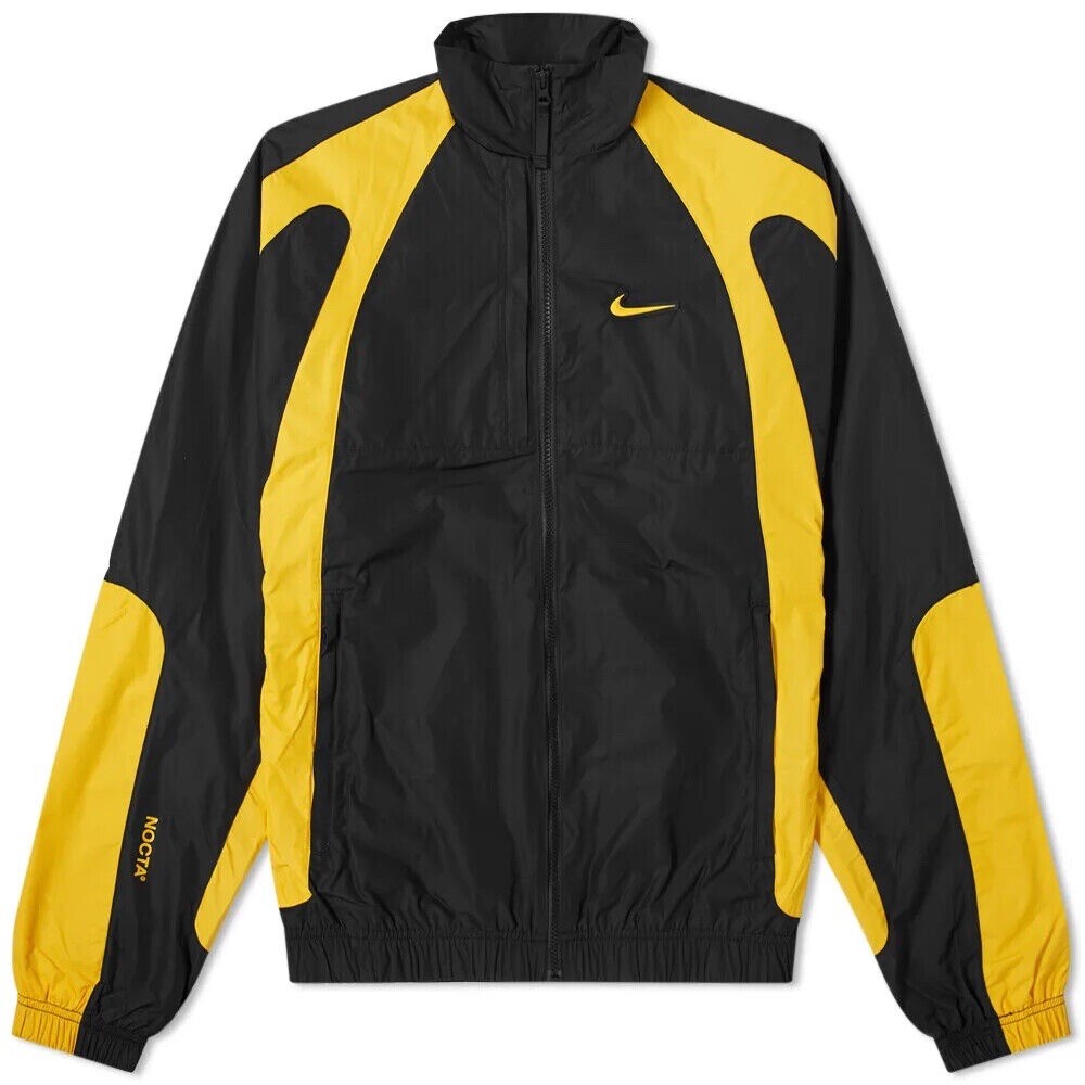 Nike x Drake NOCTA Track Jacket Black Yellow Size XL Brand New