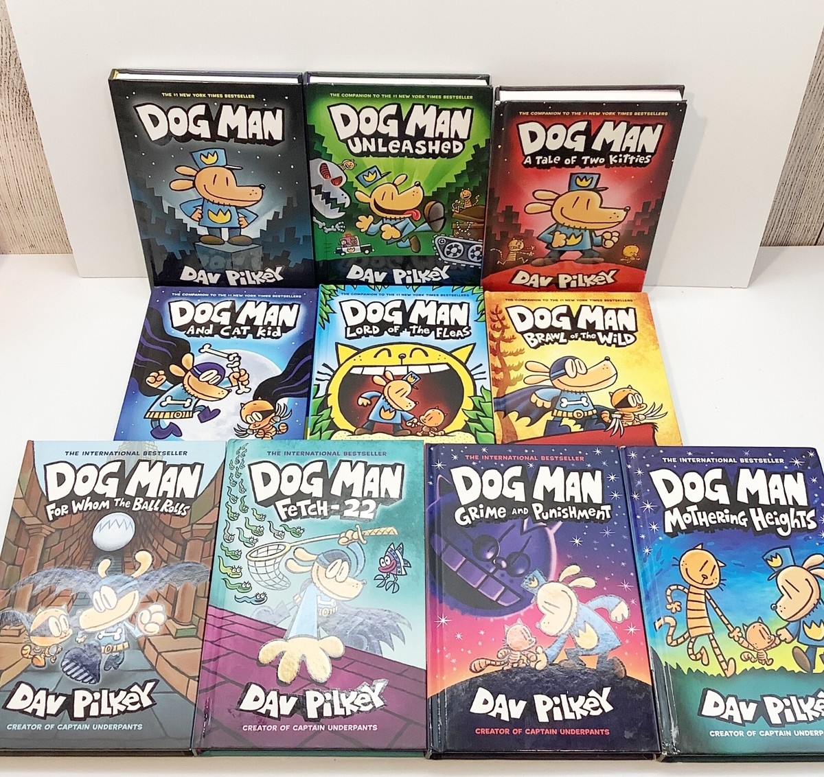 Dog Man Hardcover Book Series 1-10 by Dav Pilkey | eBay