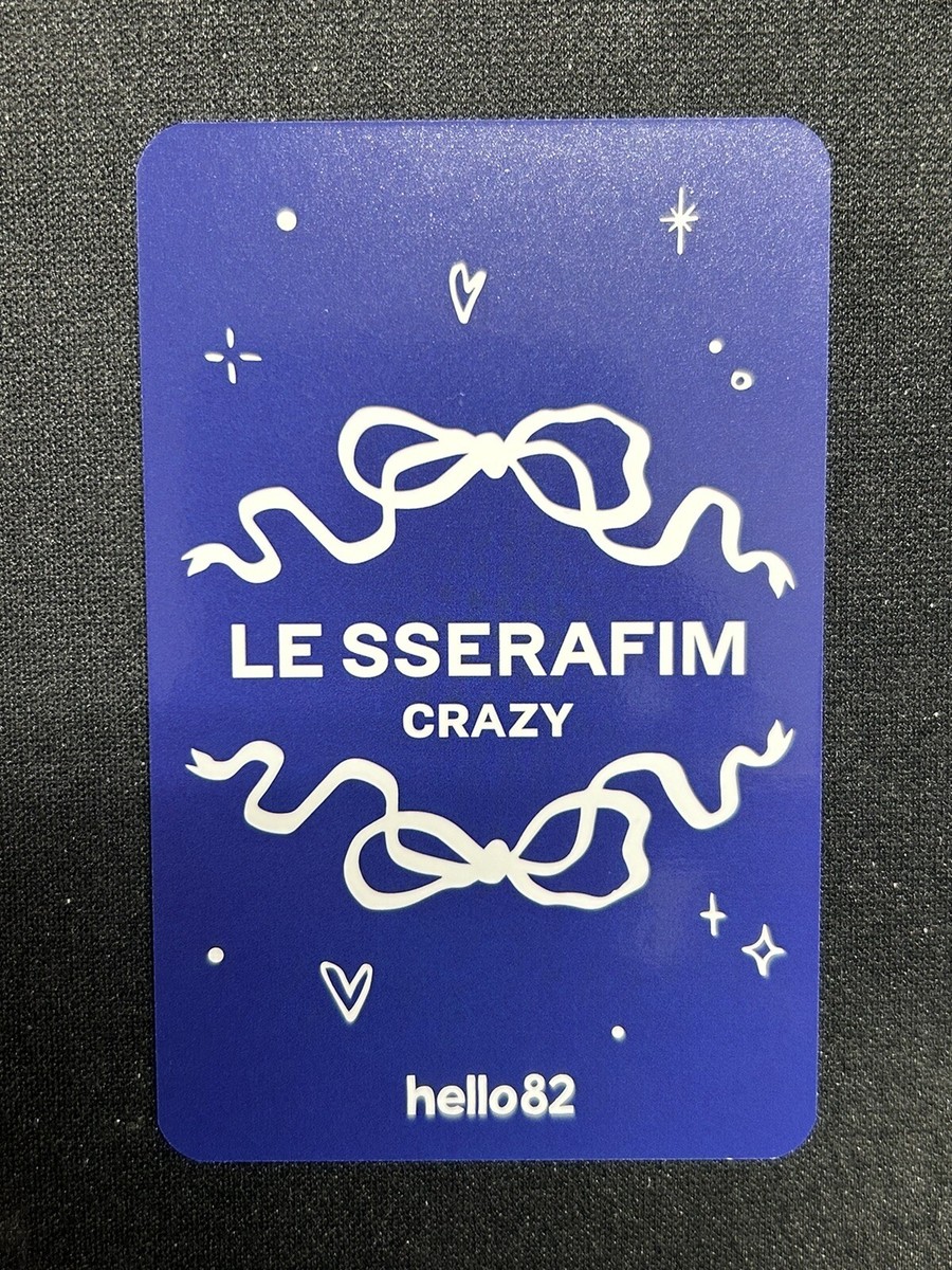 LE SSERAFIM CHAEWON CRAZY HELLO82 EXCLUSIVE PHOTOCARD RIBBON US