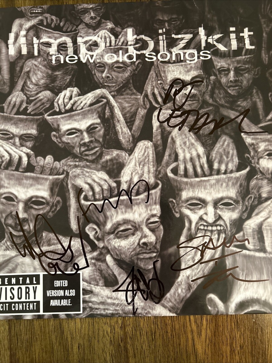 Limp Bizkit' Band Signed 'New Old Songs' Vinyl Album 'Fred Durst