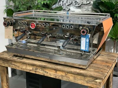 LA MARZOCCO KB90 3 GROUP BRAND NEW PEACH STAINLESS ESPRESSO COFFEE