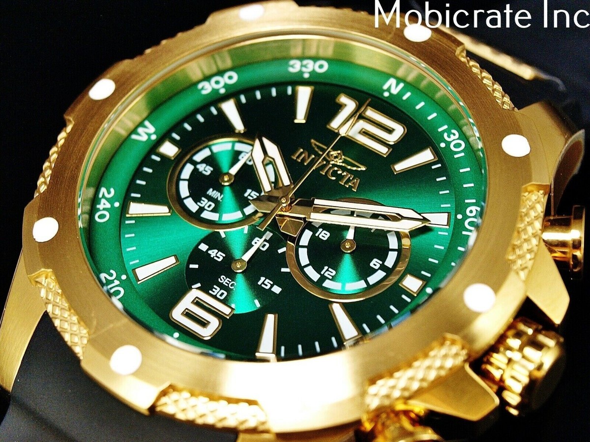 Invicta Mens 50mm I-Force Parakeet Green Dial Japan Chronograph