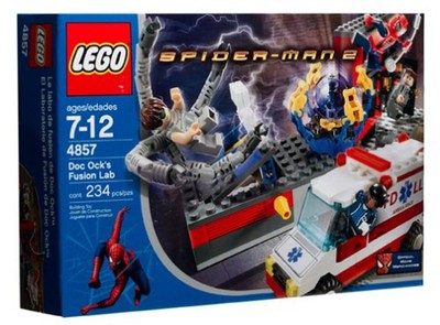 LEGO 4857 - SPIDERMAN - Doc Ock's Fusion Lab - 2004 - w/ BOX | eBay