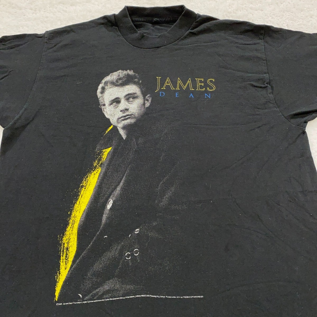 vintage 80s JAMES DEAN T-Shirt MEDIUM/LARGE single stitch 90s | eBay
