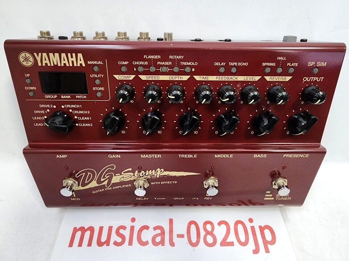 YAMAHA DG STOMP Multi Effects Pedal Guitar Pre Amplifier | eBay