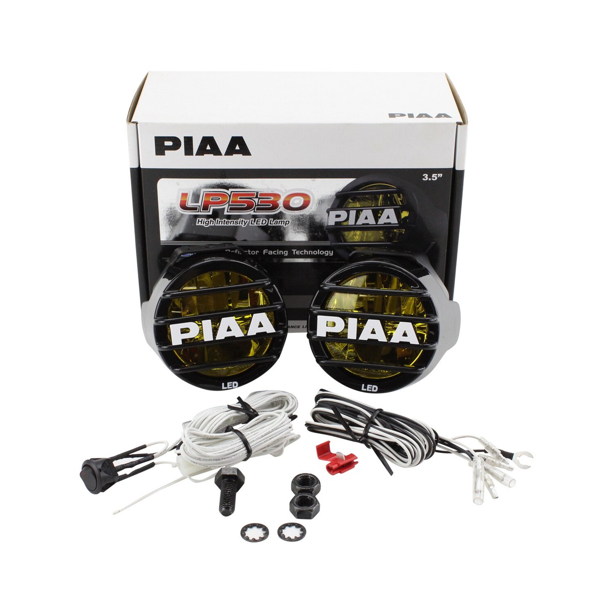 PIAA 22-05372 LP530 LED Ion Yellow Driving Beam Kit Fog Lights
