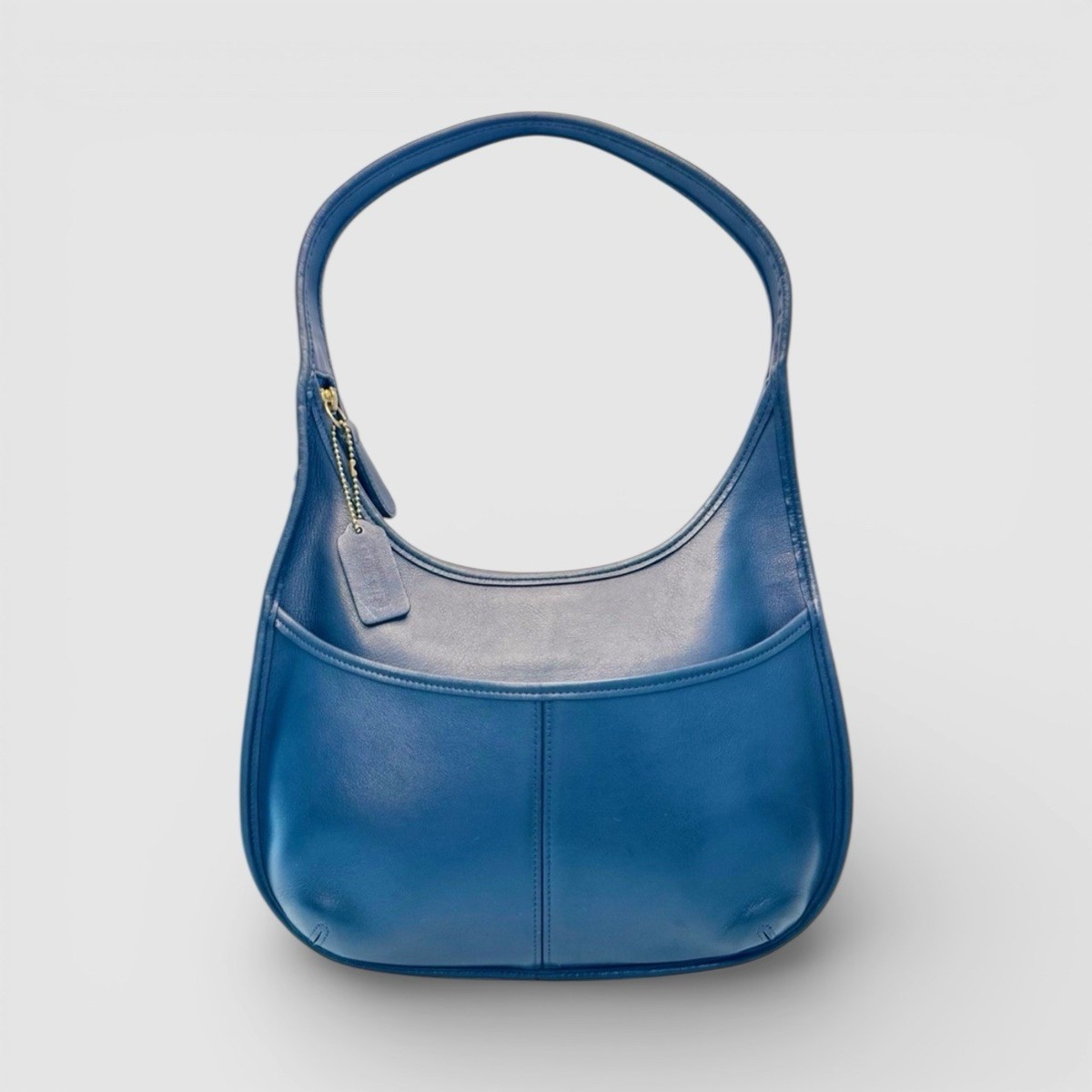 💙 Vintage Navy Coach Ergo Pocket Zip Large Shoulder Bag – 9033 | eBay