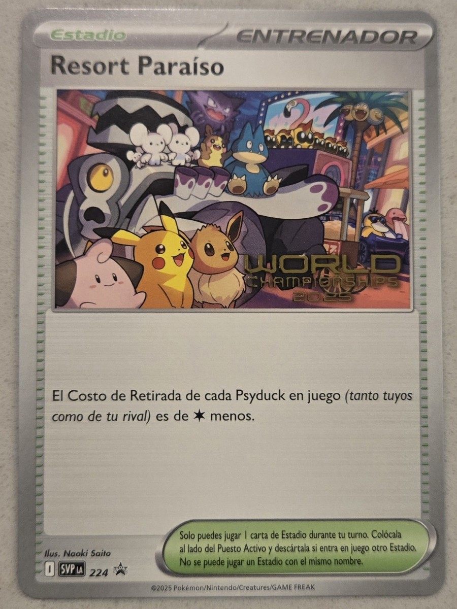Pokemon Worlds 2025 Latin American Spanish Paradise Resort SVP 224