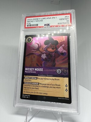 PSA 10 - Disney Lorcana Mickey Mouse 