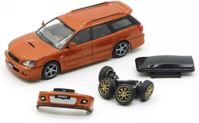 BM Creations Subaru Legacy Touring Wagon GT-B Orange LHD 1:64