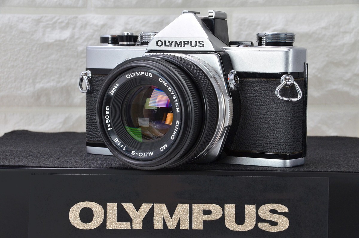 Olympus OM-1 SLR Film Camera Silver + Zuiko 50mm f/1.8 Lens [N