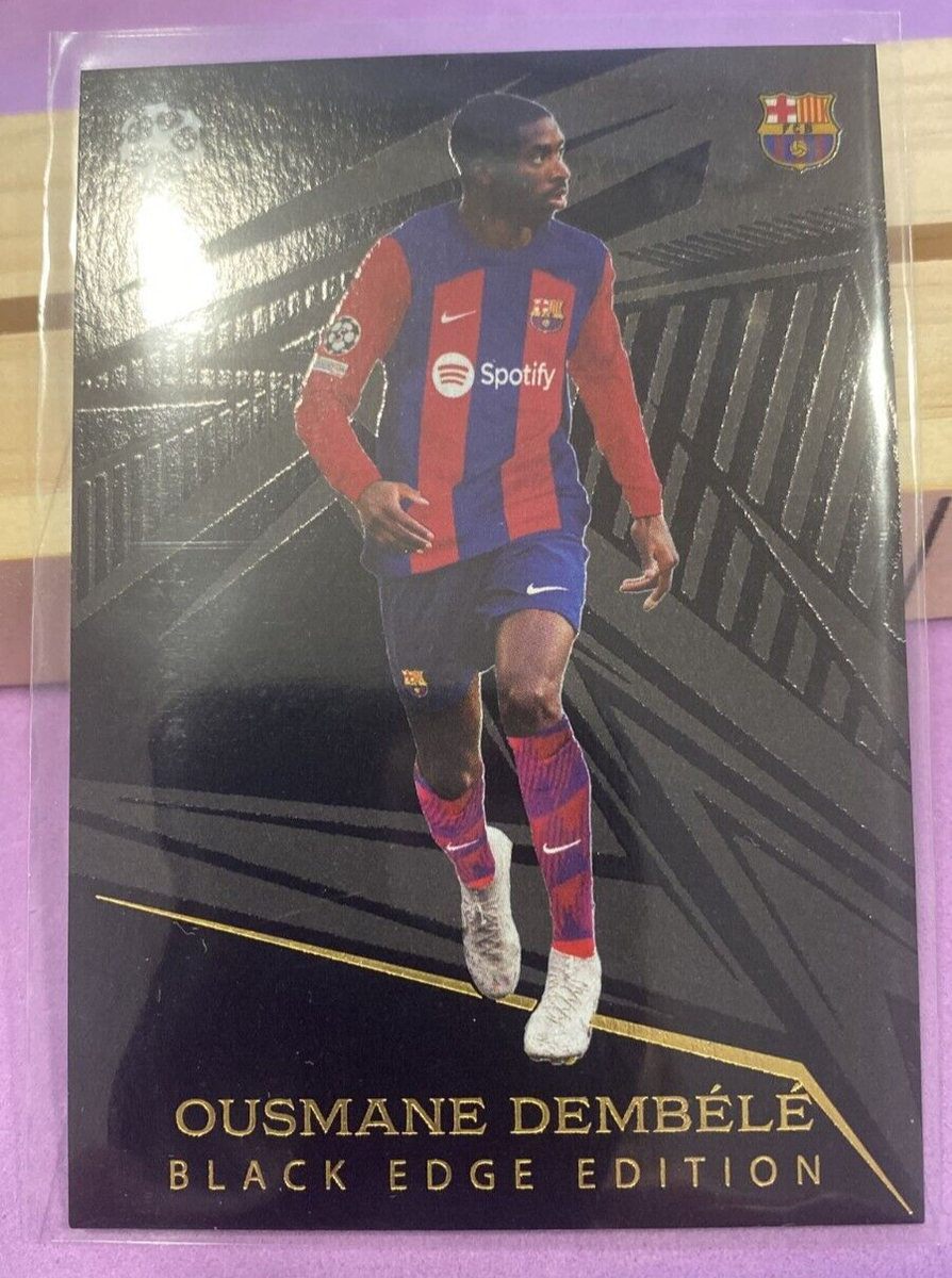 💥 2023-24 Topps MATCH ATTAX OUSMANE DEMBELE #494 BLACK EDGE